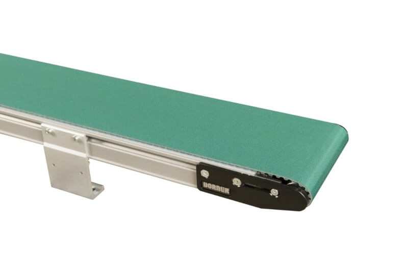 A 2200 Precision Move conveyor from Dorner, used for transporting medical equipment.