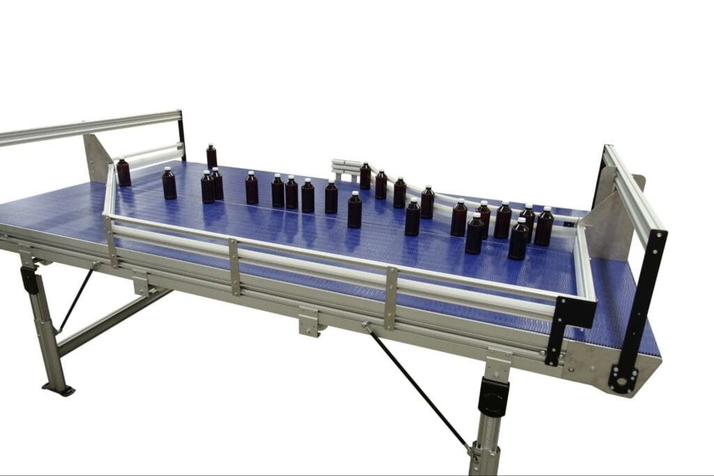 product on recirculating conveyor from Dorner